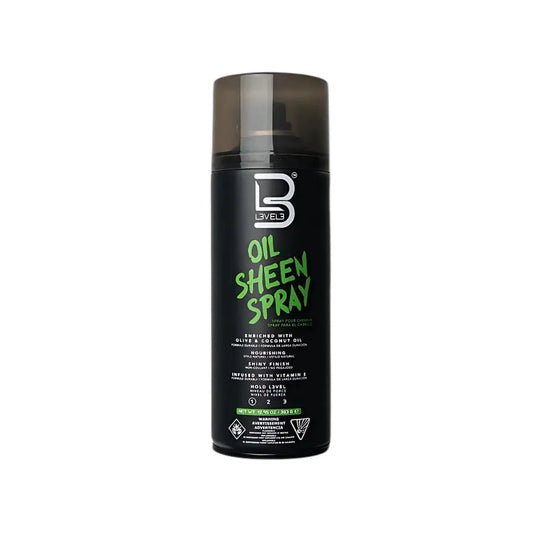 L3VEL3 Nourishing Oil Sheen Spray can