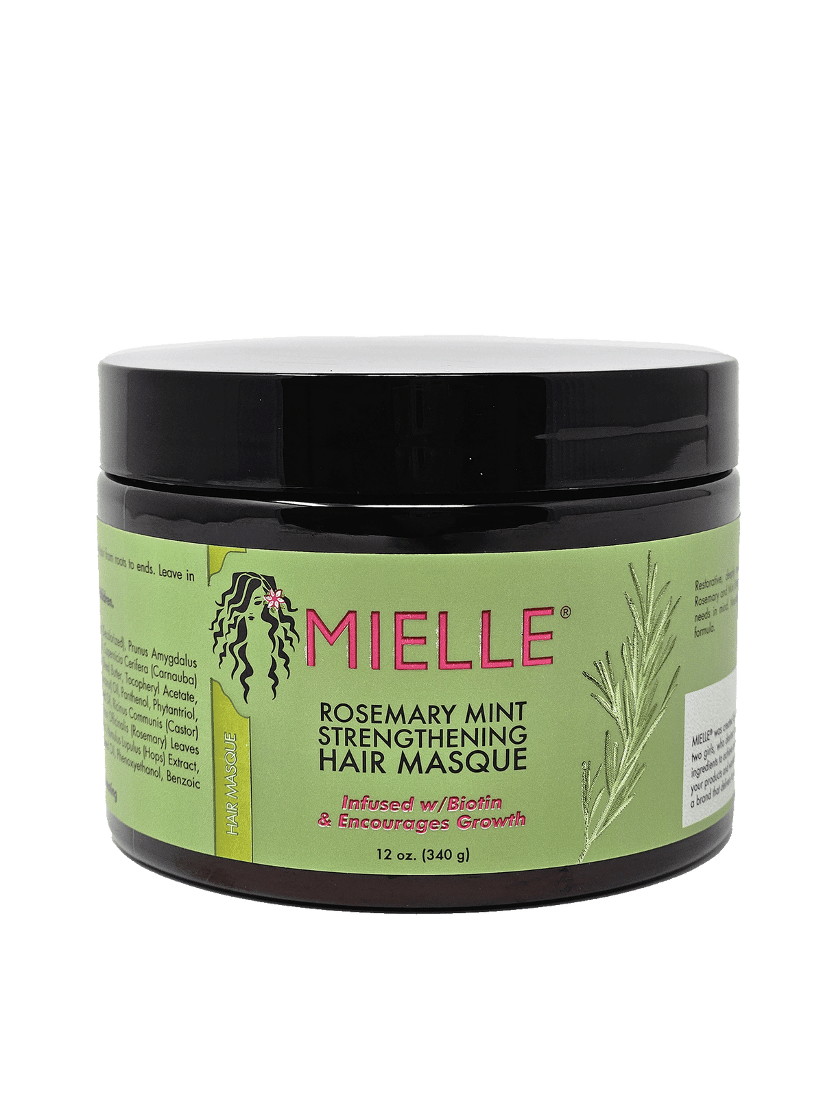 Mielle Rosemary Mint Strengthening Hair Masque - 12oz Mielle