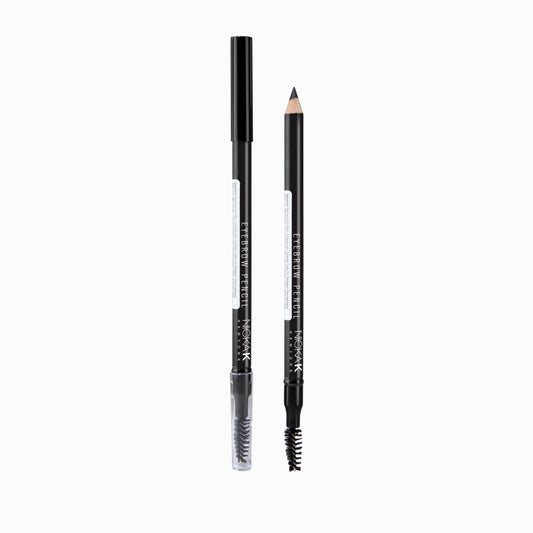 Nicka K Eyebrow Pencil, two pencils showing cap and spoolie