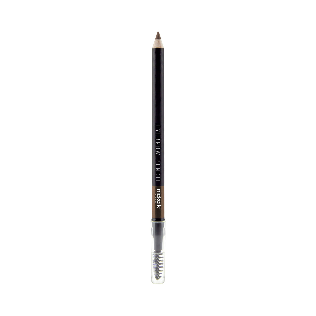 Nicka K Eyebrow Pencil, Brown pencil with spoolie