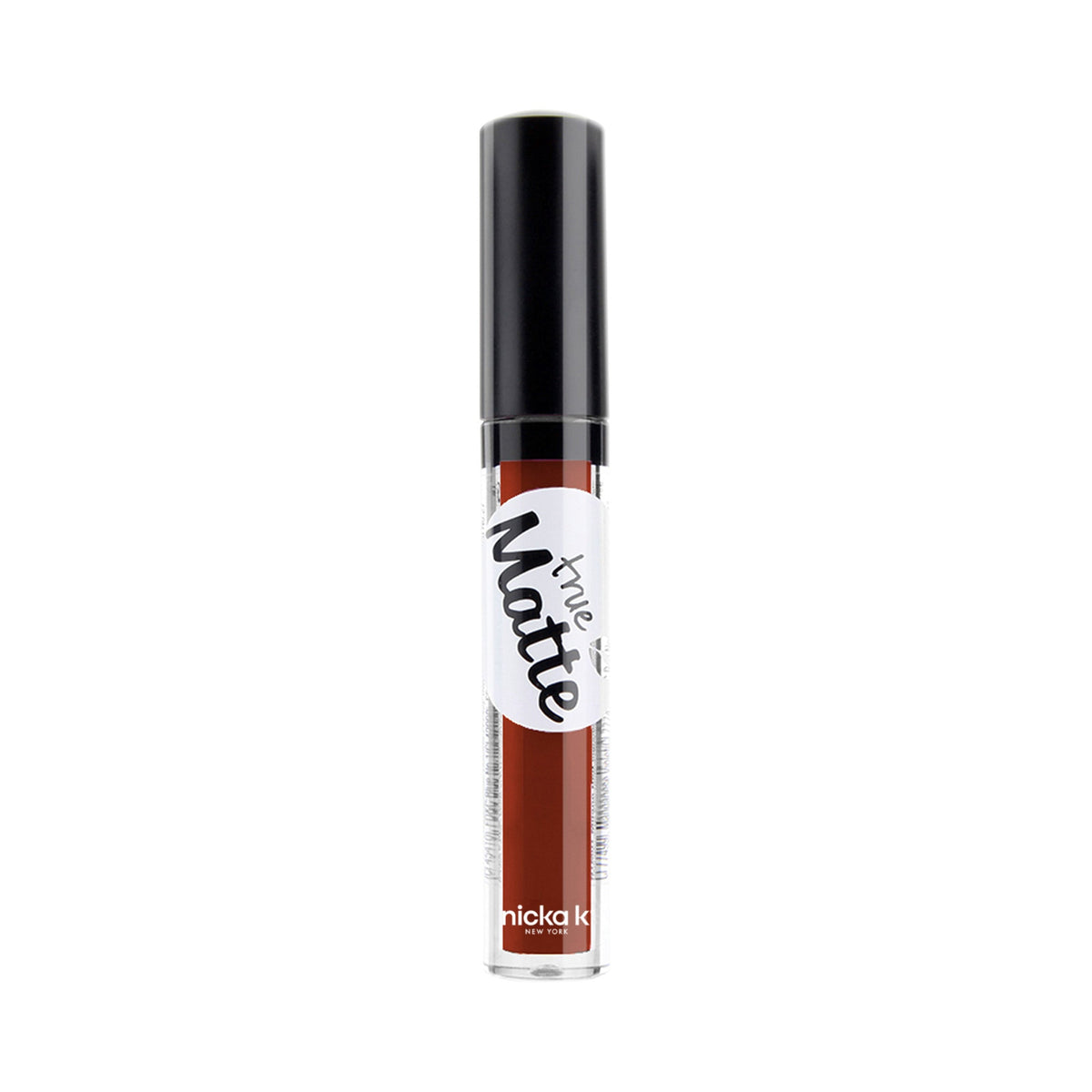 Nicka K True Matte Lip Color in Cocoa Bean, tube