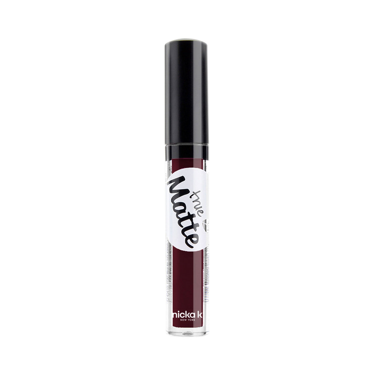 Nicka K True Matte Lip Color in Aubergine, tube