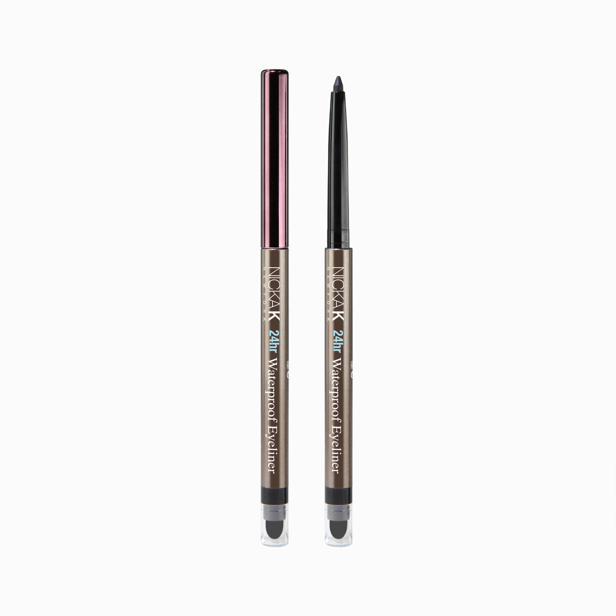 Nicka K 24Hr Waterproof Gel Eyeliner, two eyeliner pencils