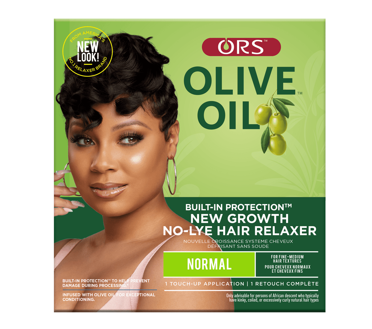 ORS Olive Oil New Growth No-Lye Relaxer Kit, Normal strength