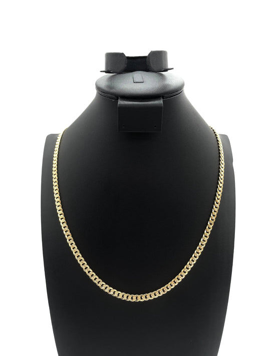 18K Chain Necklace #03 - FROST CUBAN 24inch 6mm The One Jewelry