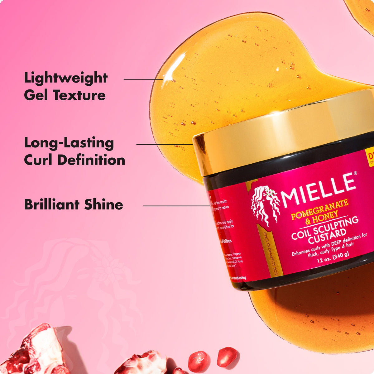 Pomegranate & Honey Coil Sculpting Custard MIELLE