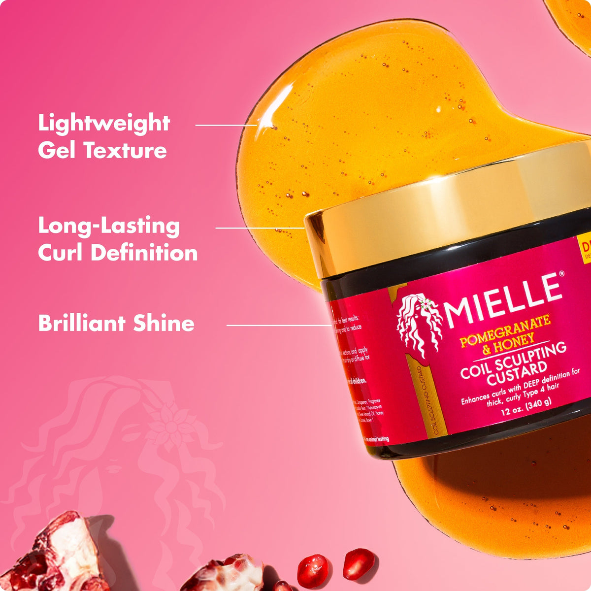 Pomegranate & Honey Coil Sculpting Custard MIELLE