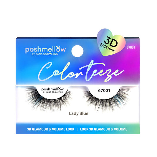 Poshmellow Color Teeze Lashes – Lady Blue 67001, package