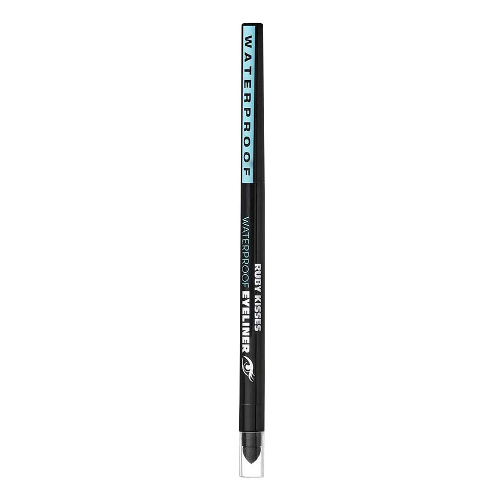 Ruby Kisses Waterproof Auto Eyeliner in Blackest Black, capped pencil
