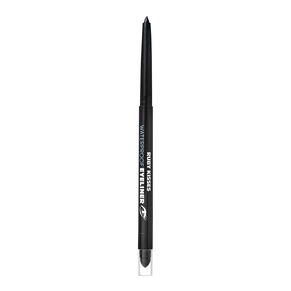 Ruby Kisses Waterproof Auto Eyeliner in Black, pencil tip and smudger