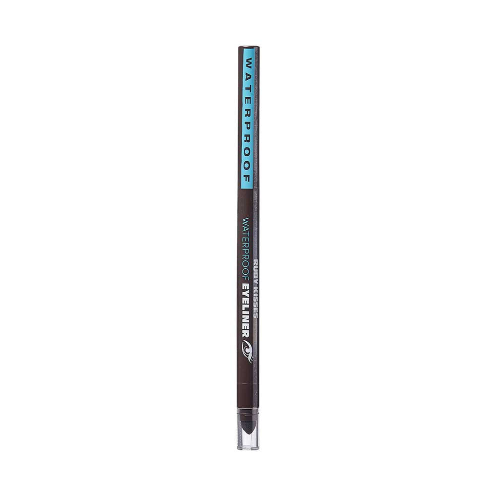 Ruby Kisses Waterproof Auto Eyeliner in Brown, capped pencil