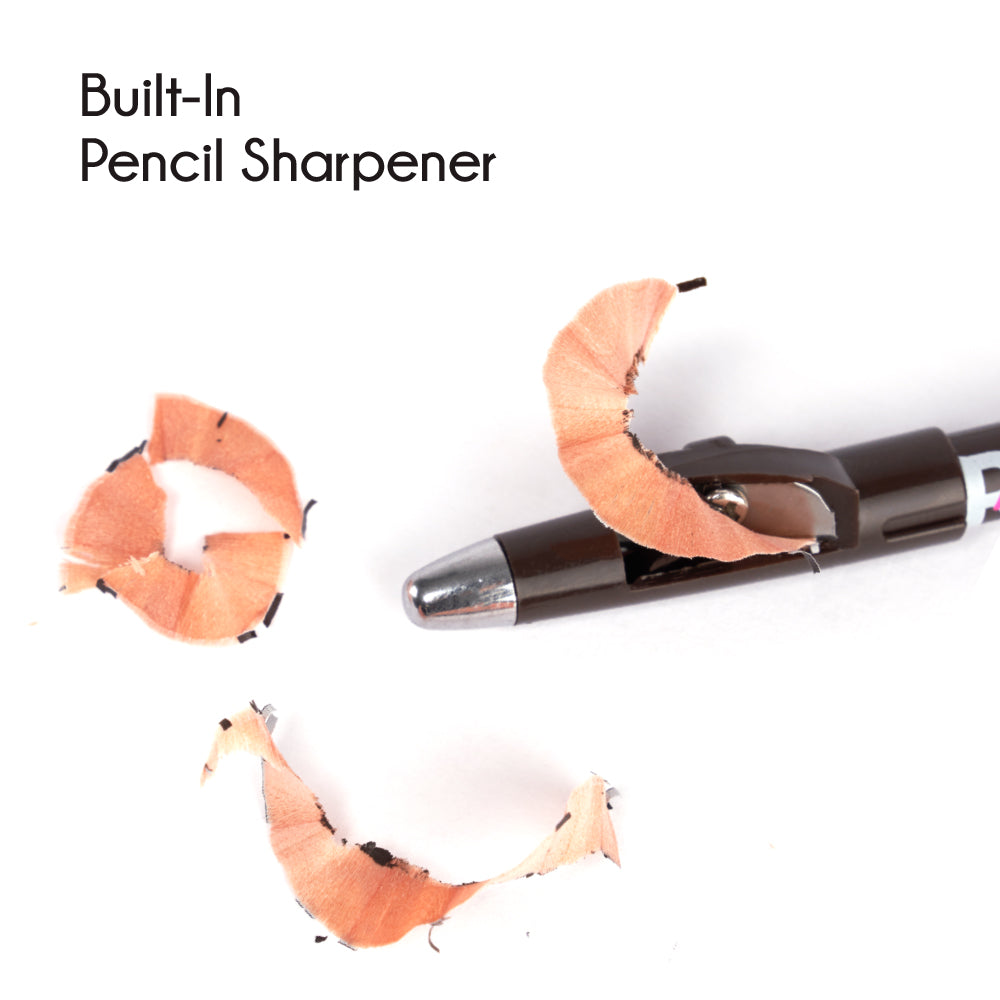 Ruby Kisses Go Brow pencil – Built-in sharpener detail