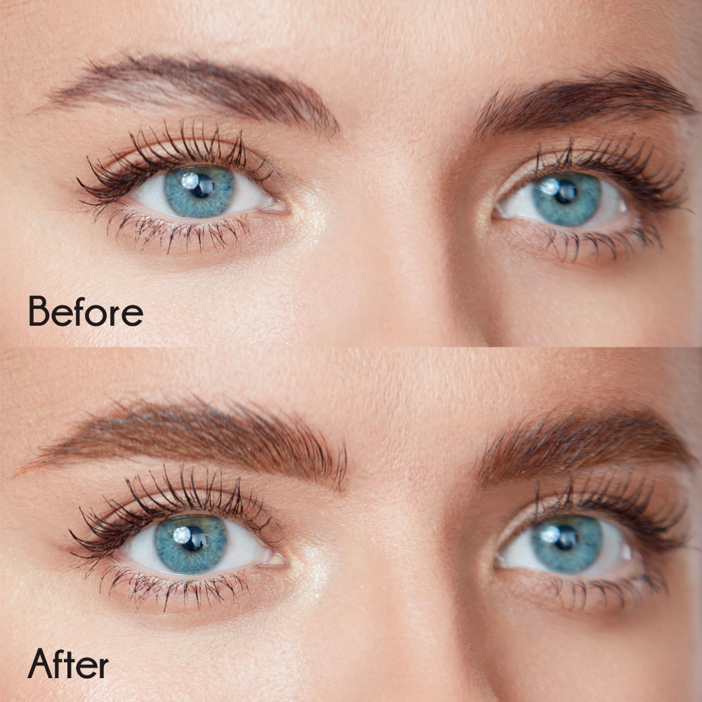 Ruby Kisses Go Brow pencil – Before-and-after brow makeup