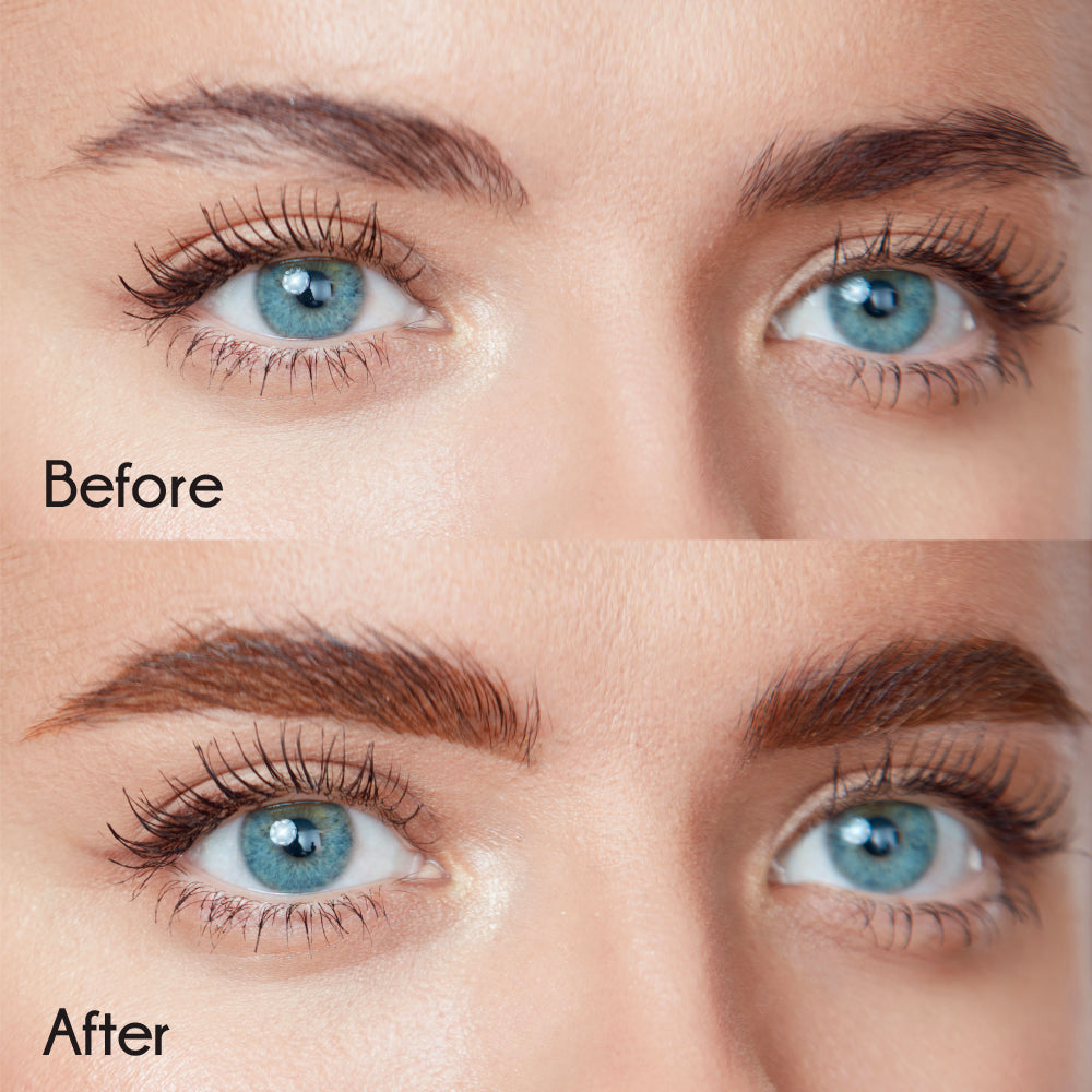 Ruby Kisses Go Brow pencil – Before-and-after brow makeup
