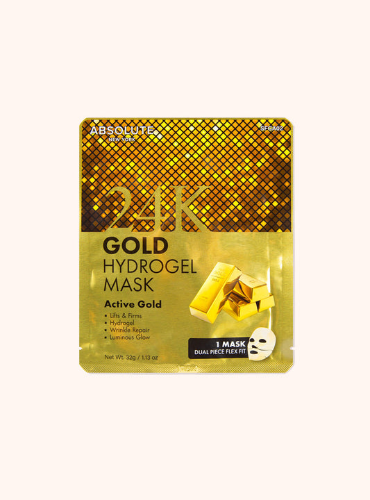 Absolute New York 24K Gold Hydrogel Face Mask front packaging