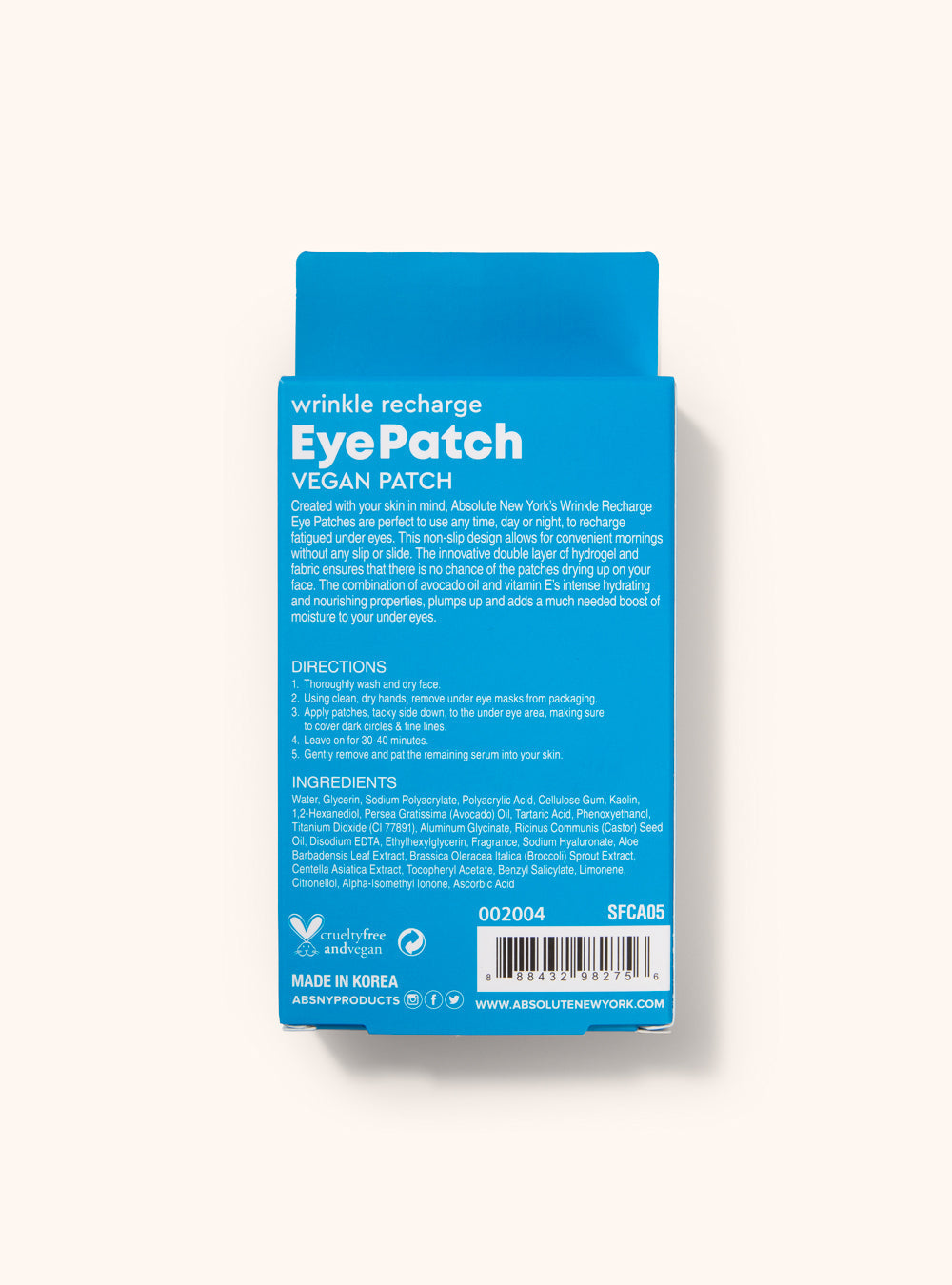 Wrinkle Free Avocado Eye Patch - product view 2