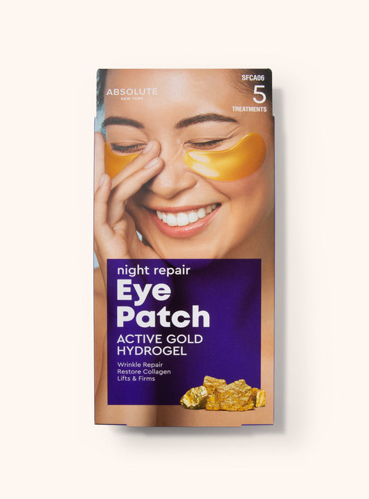 Absolute New York Gold Night Repair Eye Patches – Gold eye patch box front