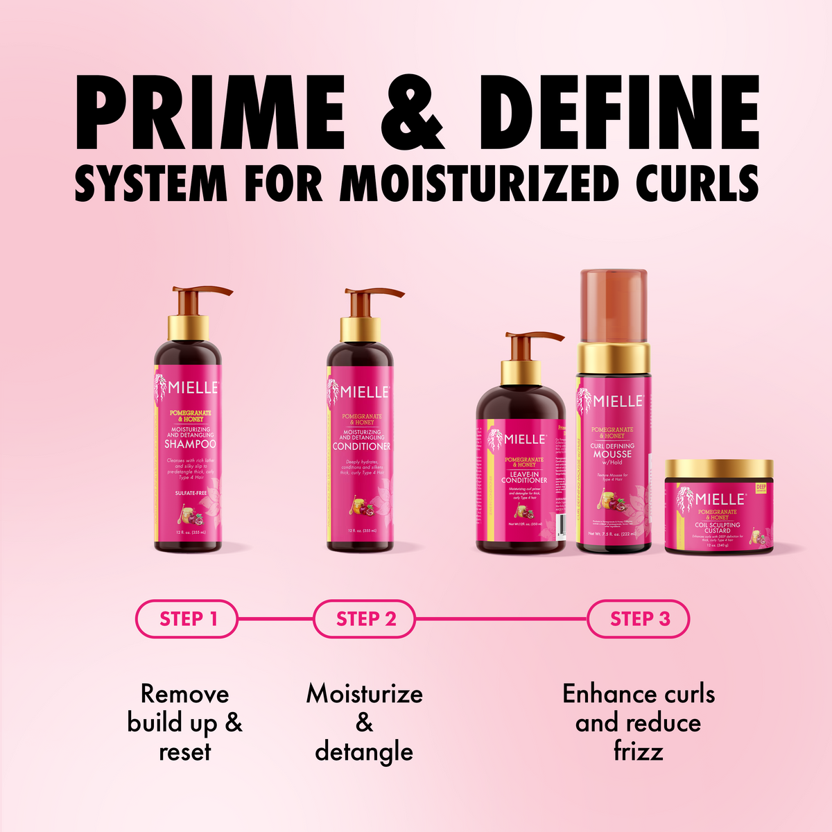 Pomegranate & Honey Coil Sculpting Custard MIELLE