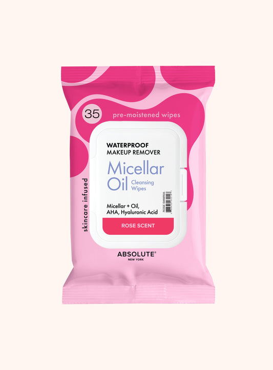 Absolute New York Micellar Oil Cleansing Wipes – Rose 35-count pack