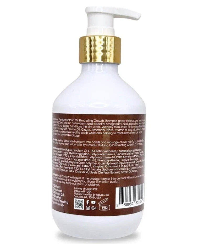 By Natures Batana Oil Stimulating Growth Shampoo 12 Oz - Elevate Styles