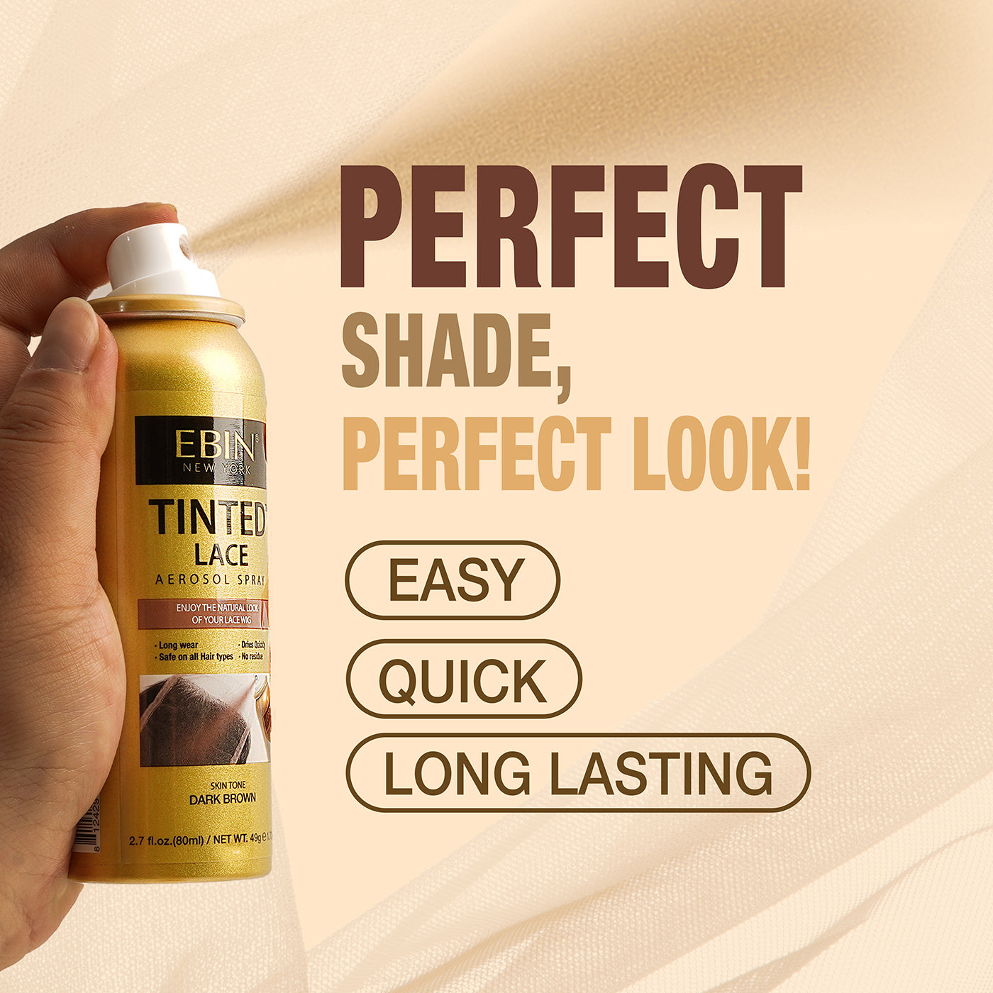 Tinted Lace Aerosol Spray 2.7oz/80ml - EBIN NEW YORK
