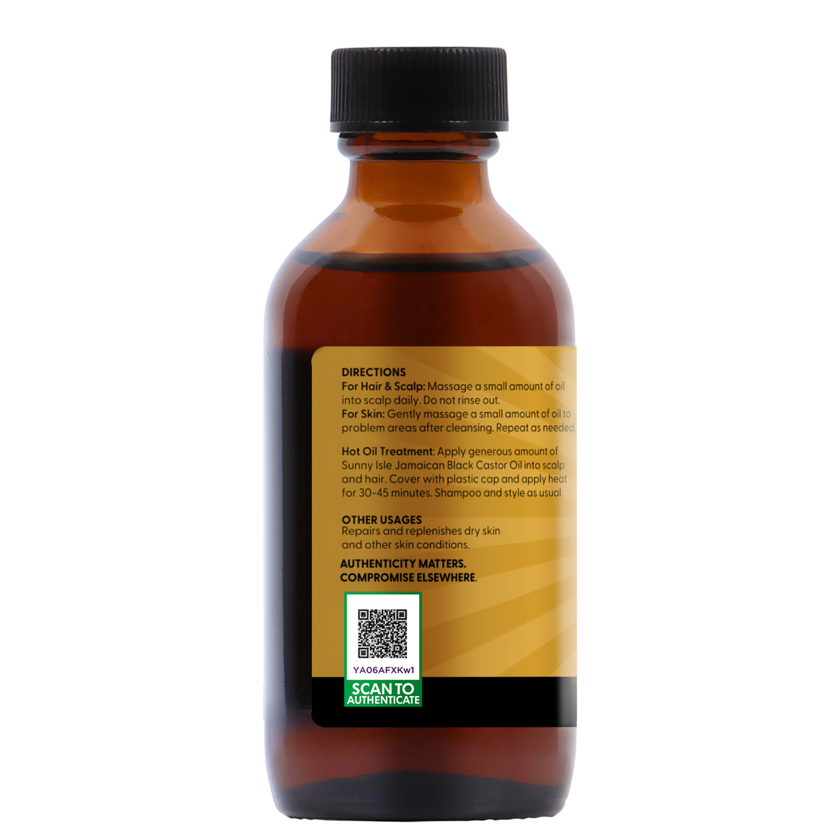 Sunny Isle Jamaican Black Castor Oil 2oz Original left