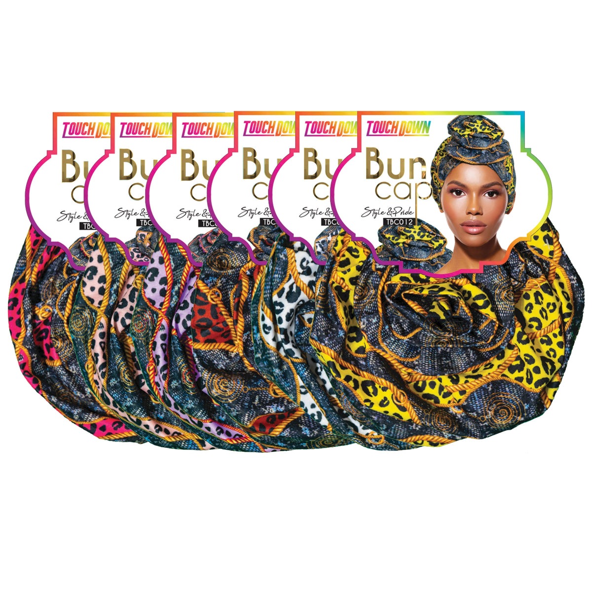 TouchUps Bun Caps – Leopard Mix Assorted Pack
