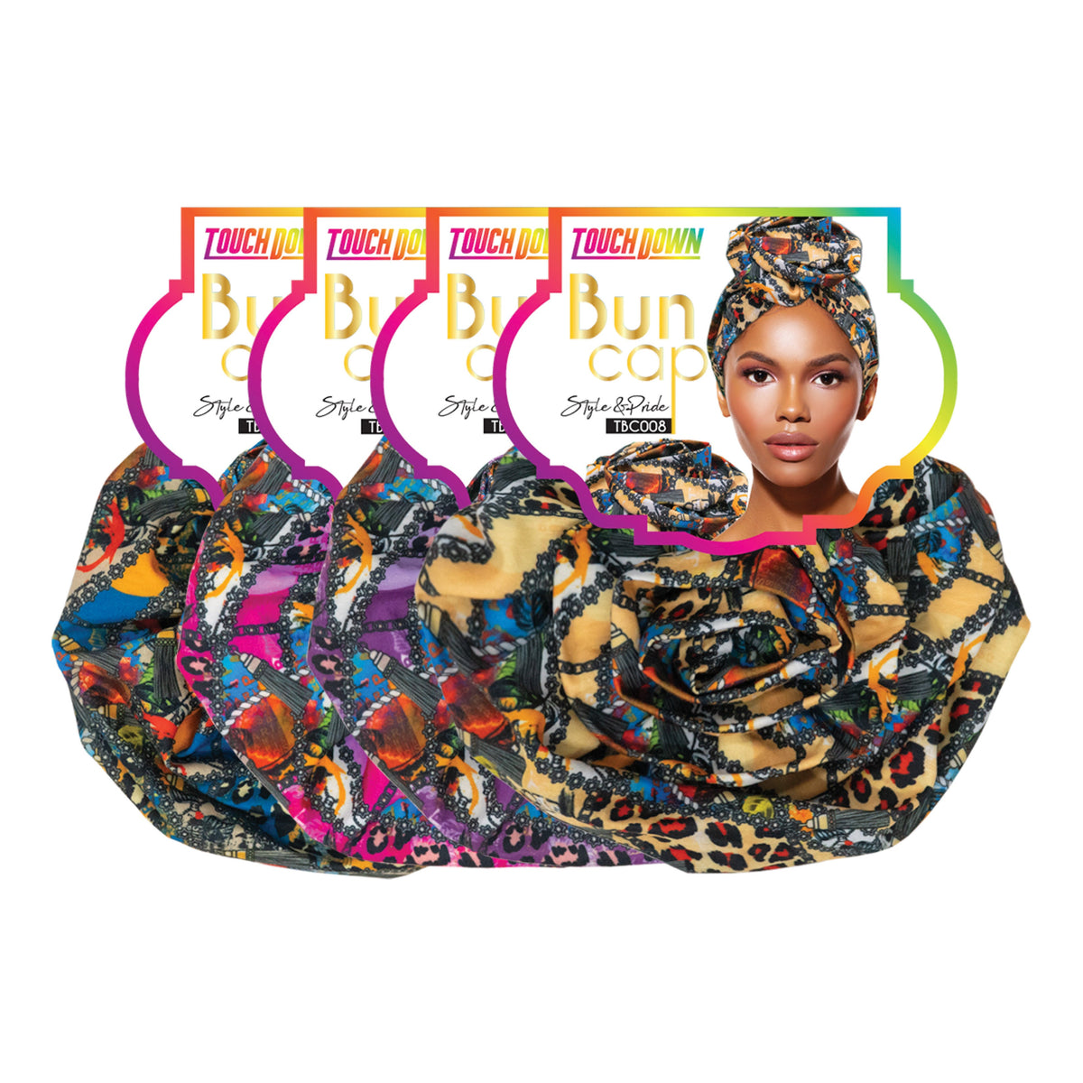 TouchUps Bun Caps – Safari Assorted Pack