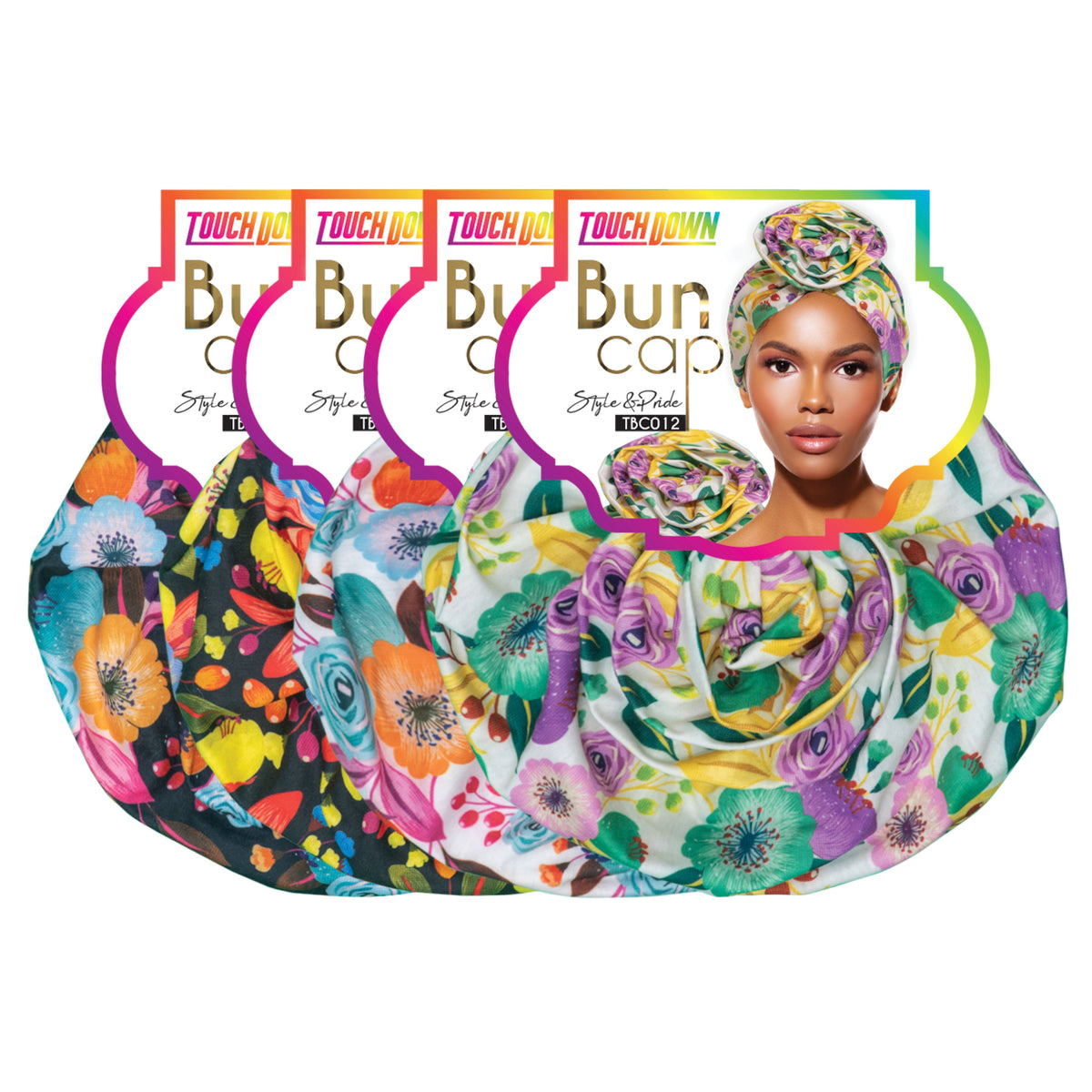 TouchUps Bun Caps – Botanic Assorted Pack