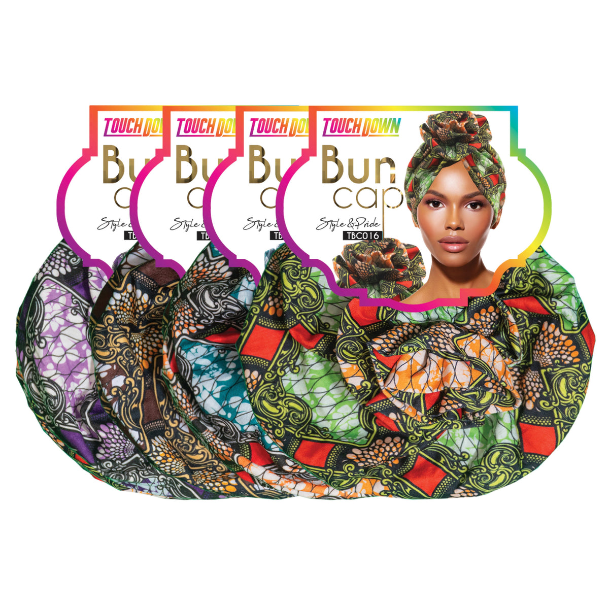 TouchUps Bun Caps – Kaleidoscope Assorted Pack