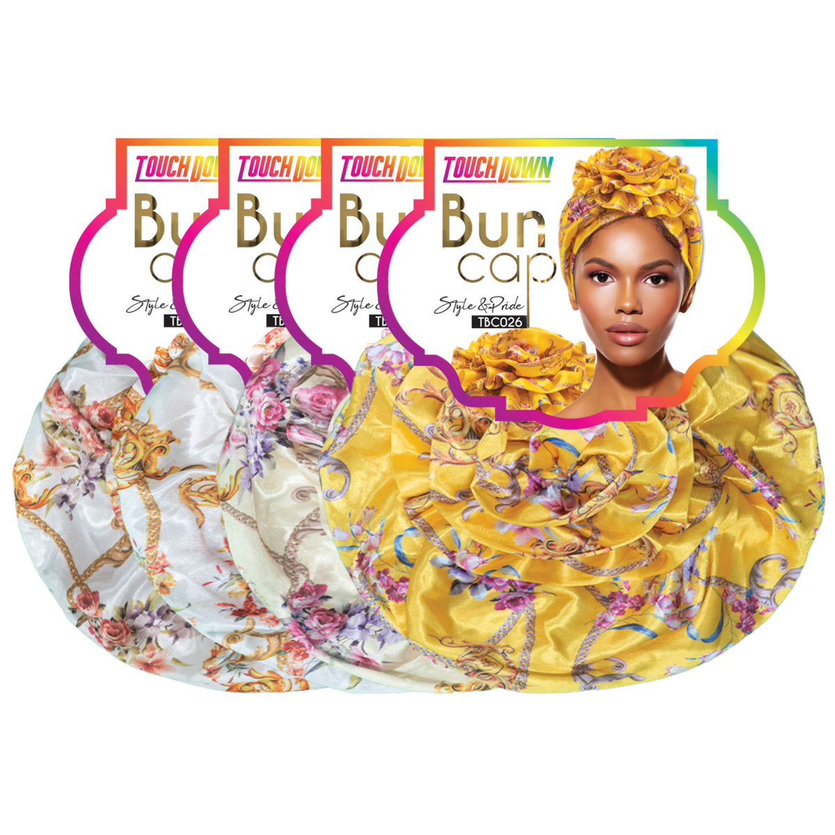 TouchUps Bun Caps – Silky Flower Assorted Pack