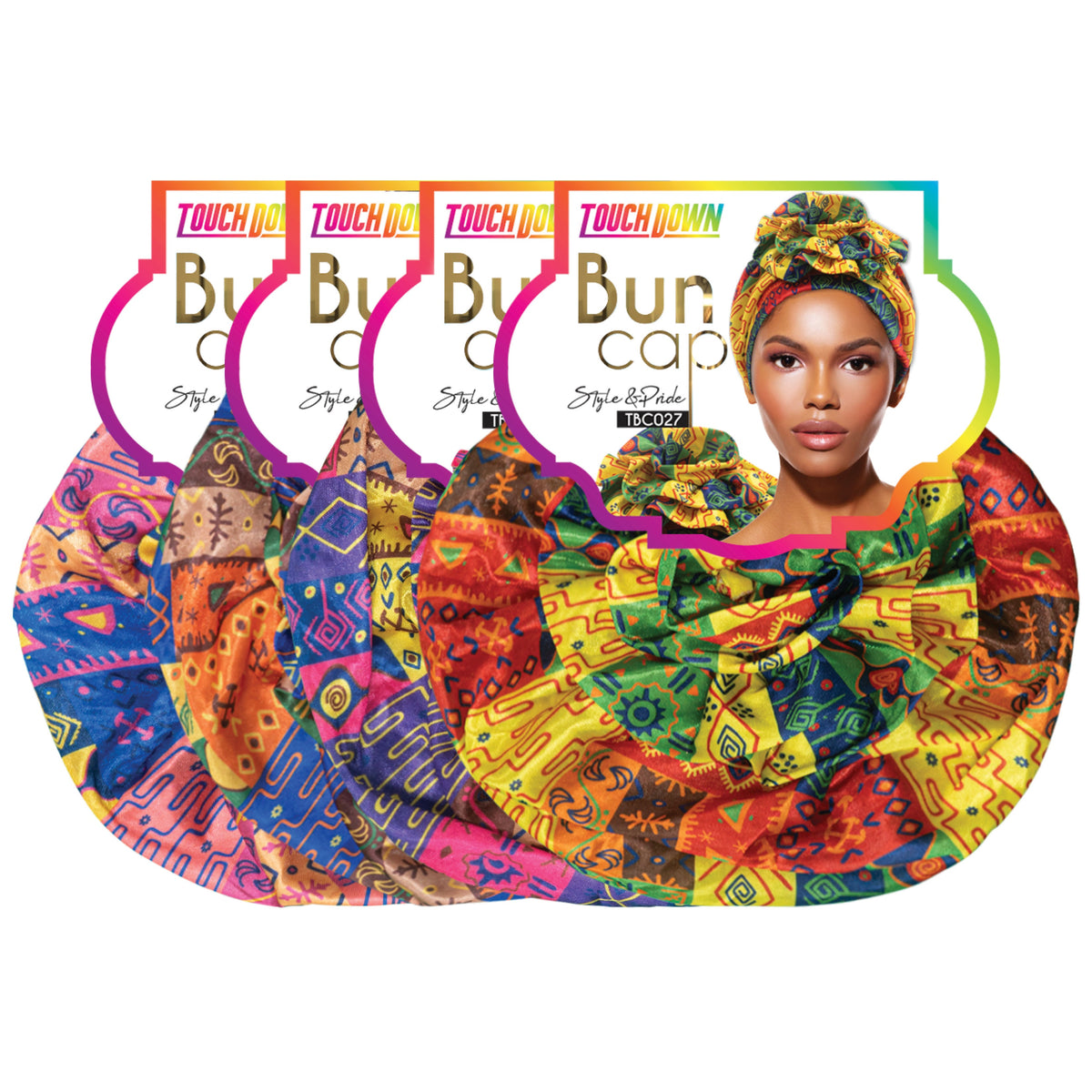 TouchUps Bun Caps – Tribe Art#1 Assorted Pack