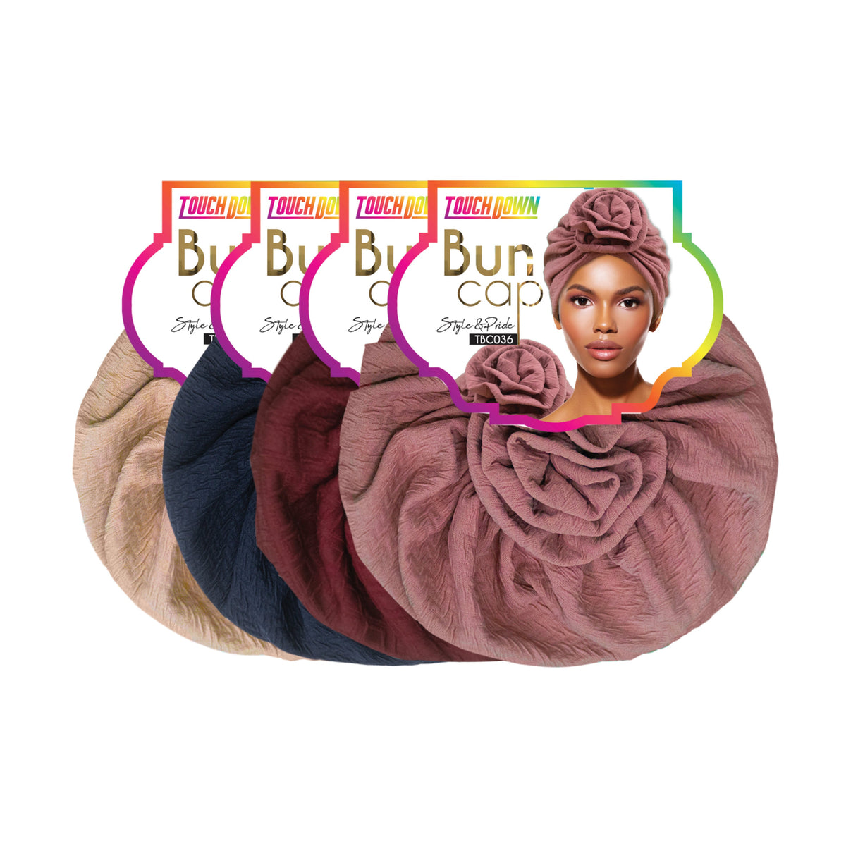 TouchUps Bun Caps – Woven Color Assorted Pack