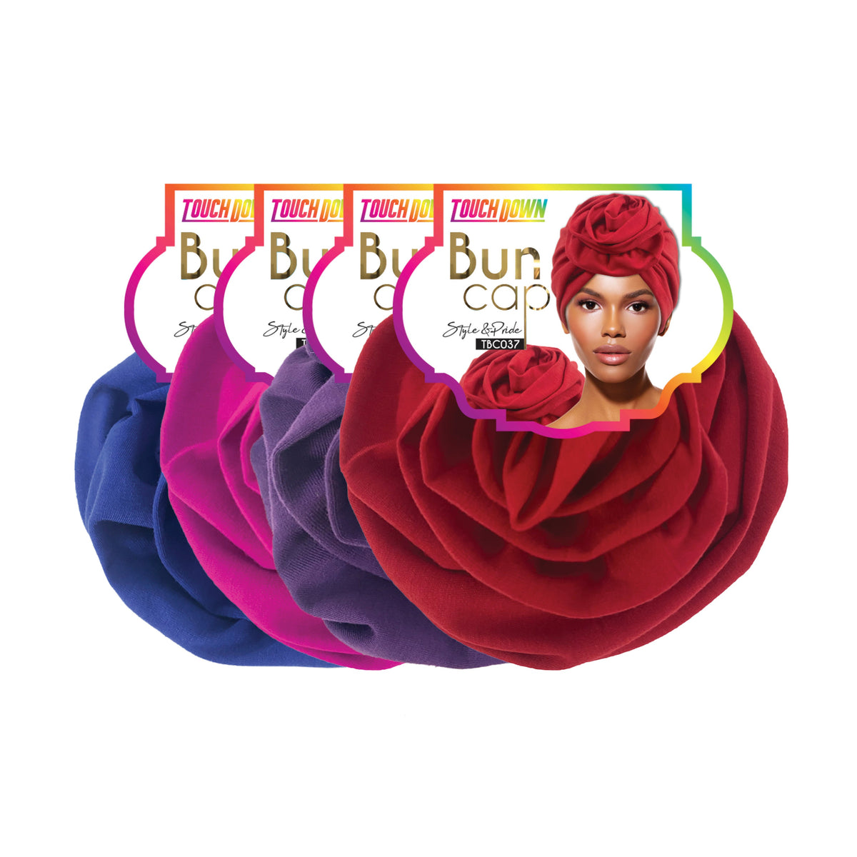 TouchUps Bun Caps – 4 Solid Color