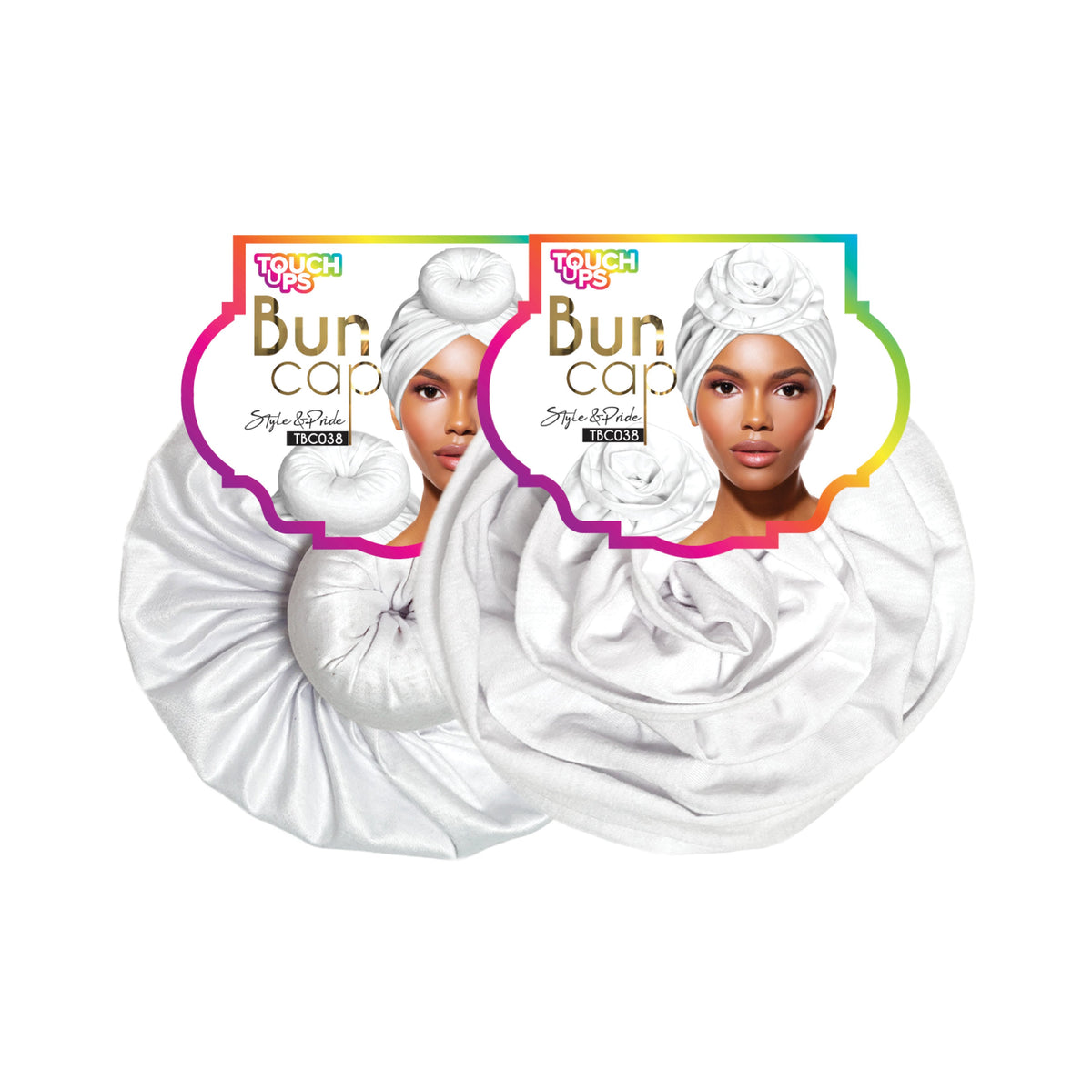 TouchUps Bun Caps – White