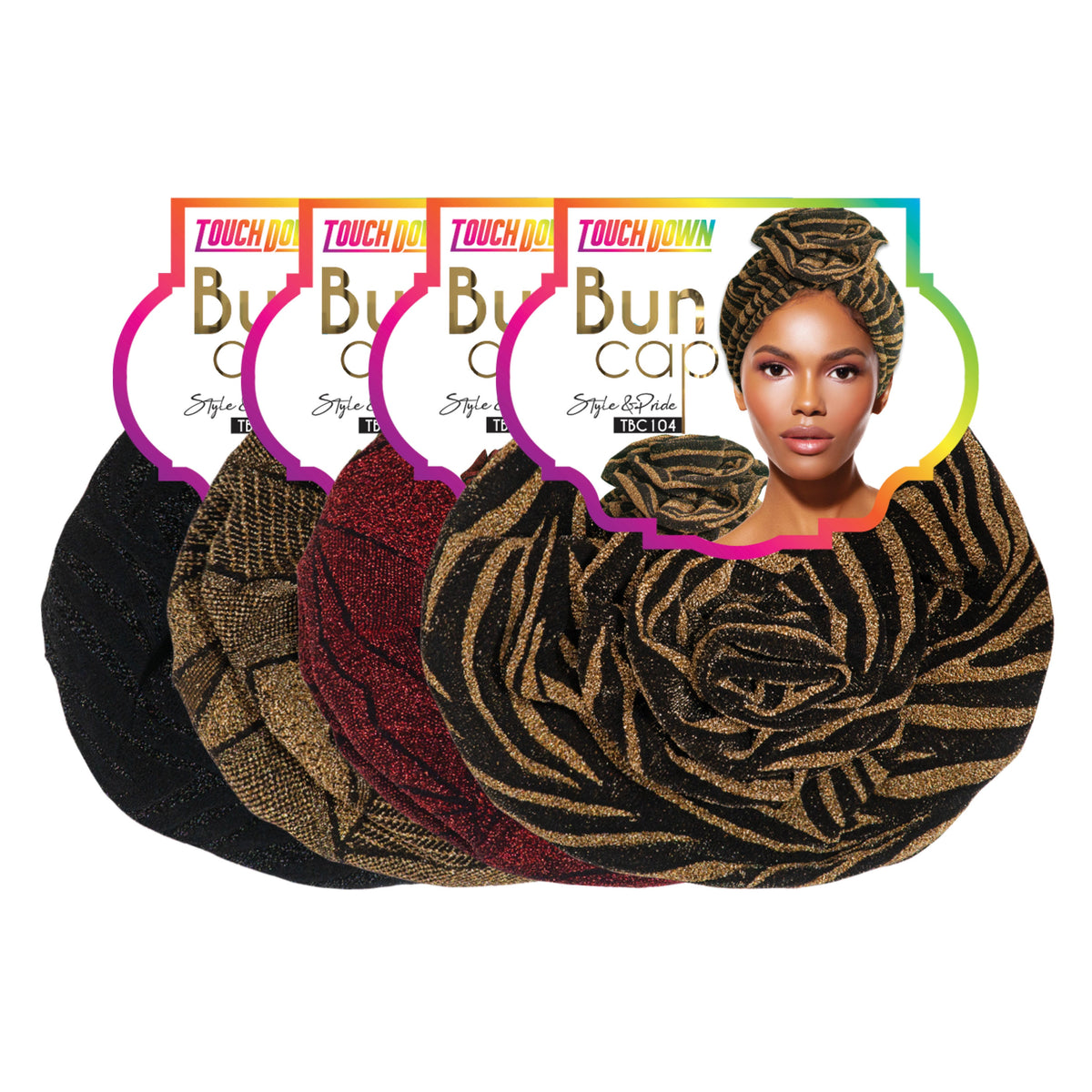 TouchUps Bun Caps – Metallic Assorted Pack