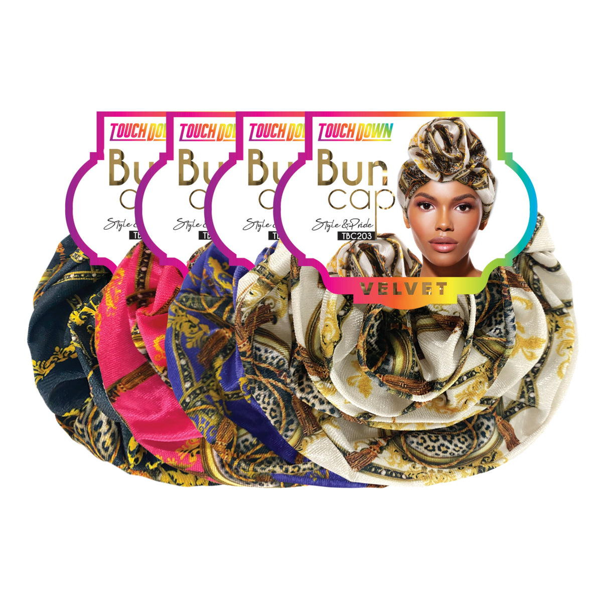TouchUps Bun Caps – Velvet Chain Mix Assorted Pack