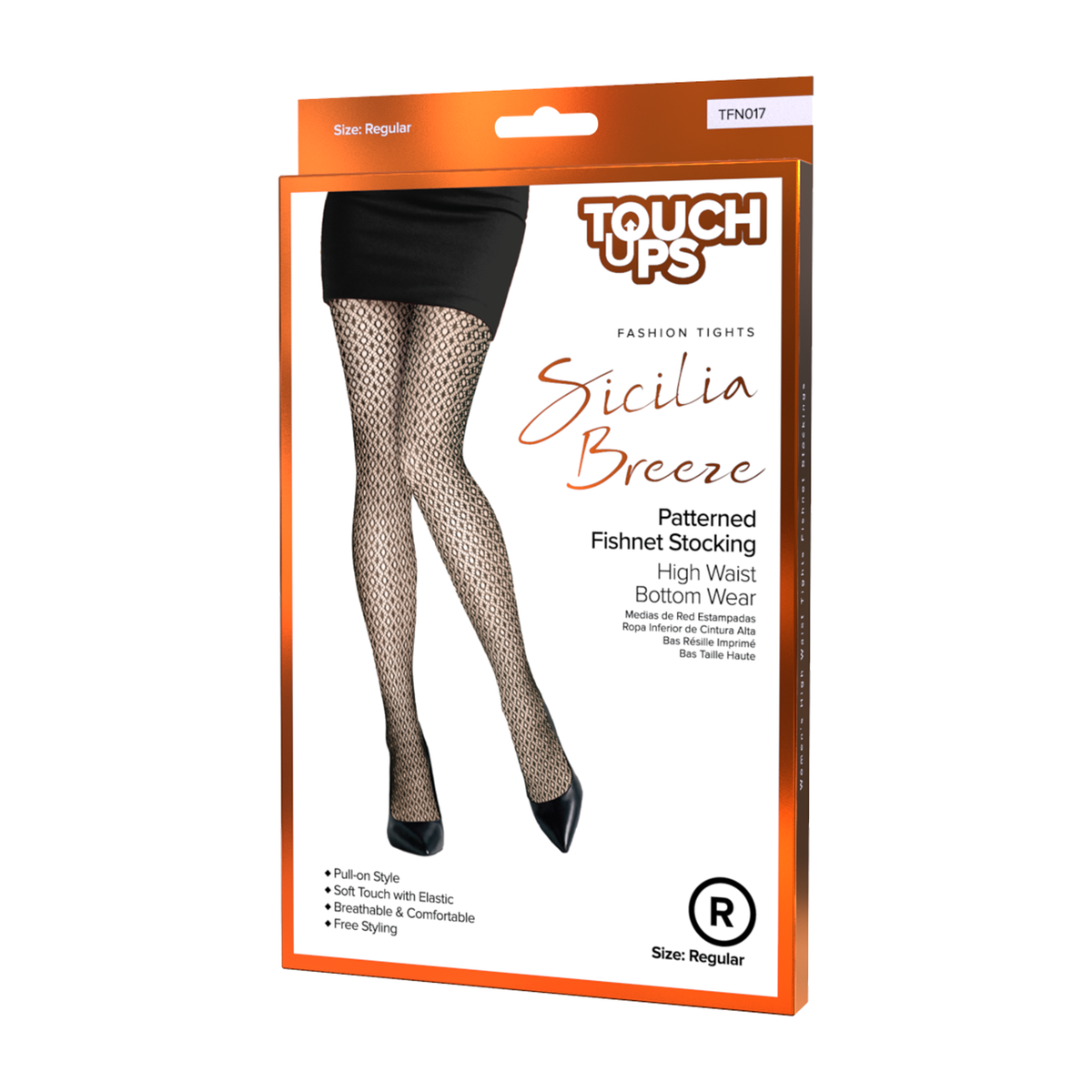 TouchUps Sicilia Breeze Fishnet Stockings – SICILIA BREEZE REGULAR (1 PC)