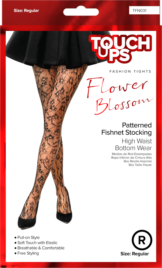 TouchUps Flower Blossom Fishnet Stockings – FLOWER BLOSSOM REGULAR (1 PC)