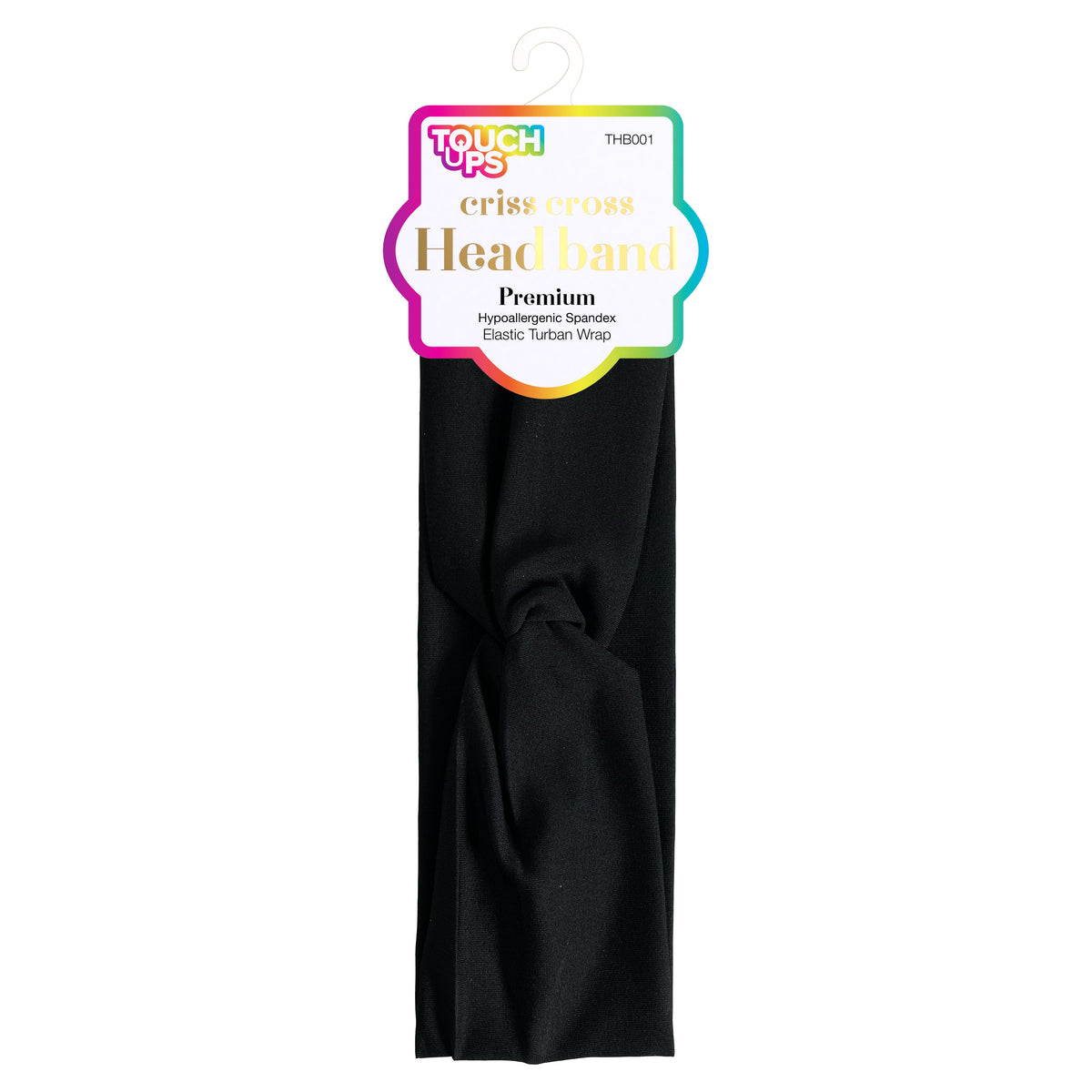 TouchUps Criss-Cross Headband – Black