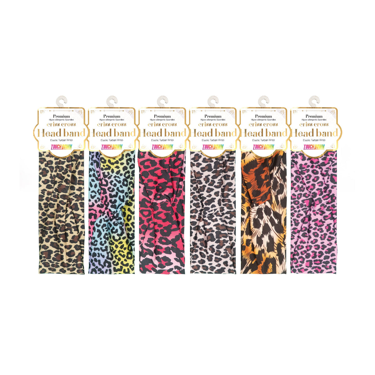 TouchUps Criss-Cross Headband – Leopard
