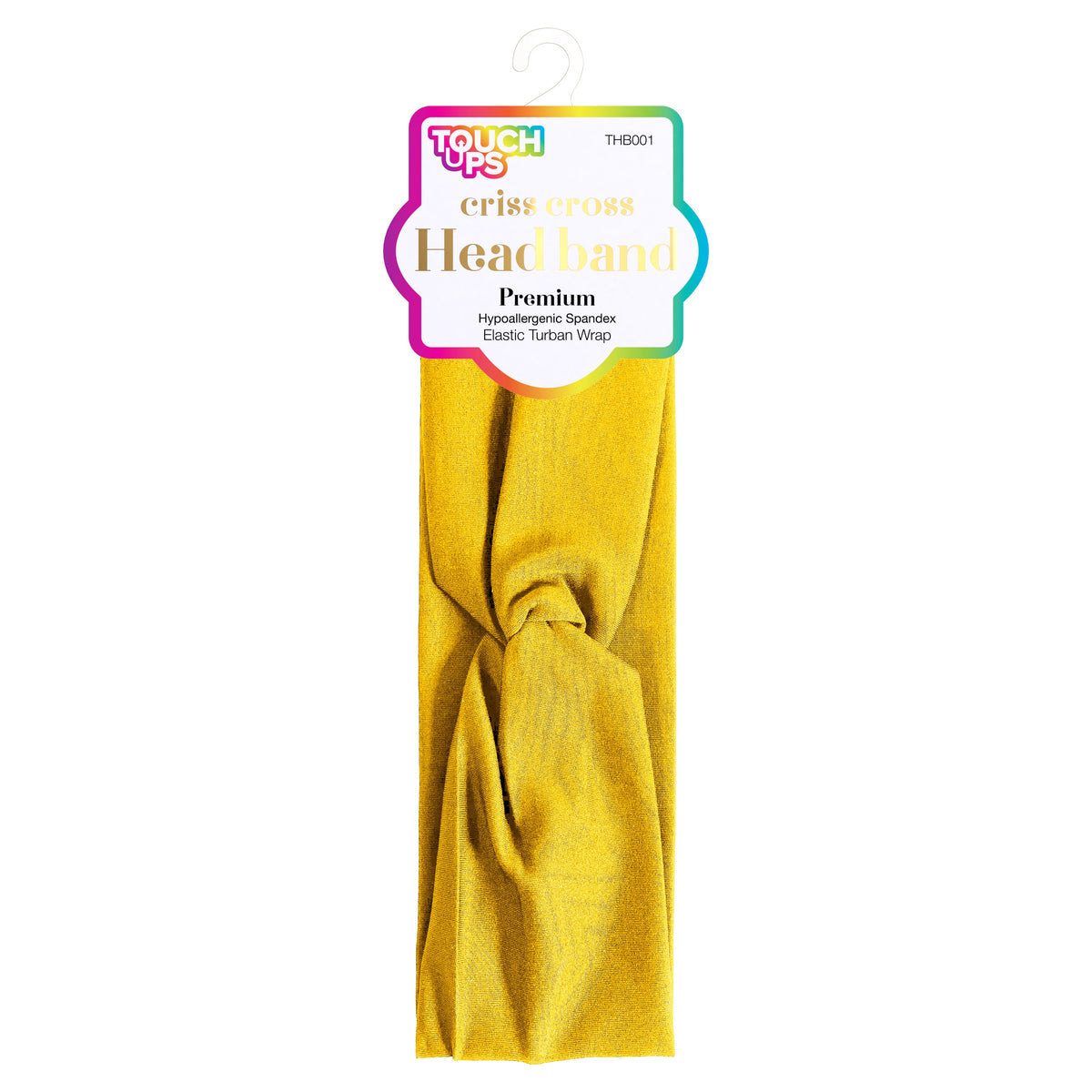 TouchUps Criss-Cross Headband – Yellow