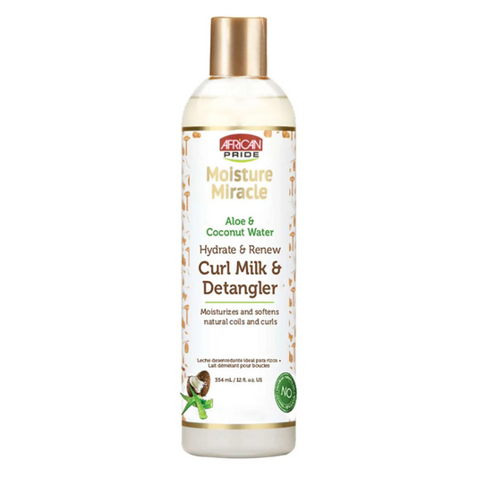 African Pride Moisture Miracle Curl Milk & Detangler – 12 oz - Elevate Styles