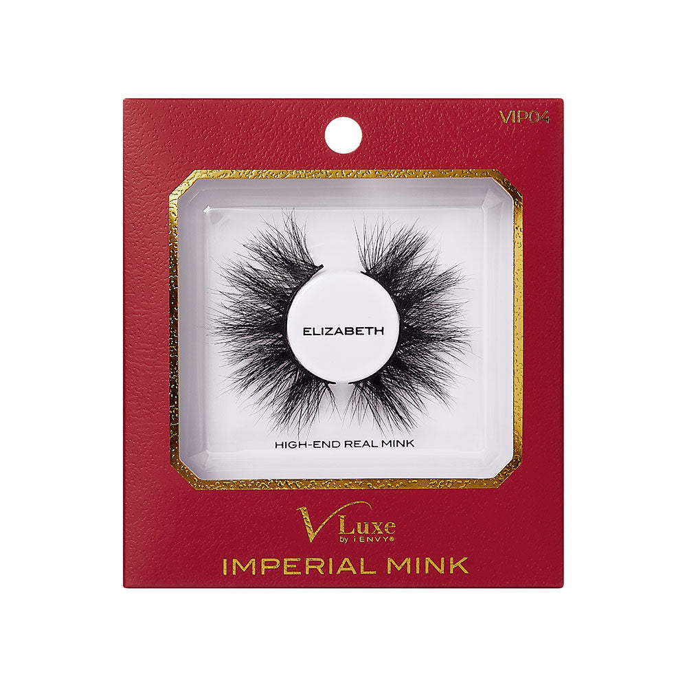 VIP04_main "VLuxe By i•ENVY Imperial Mink Strip Lashes in Elizabeth, main product view."