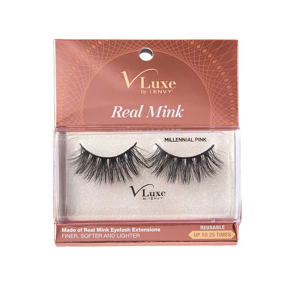 VLEC04_main "A single false eyelash. The eyelash is black and has a curved shape, designed to mimic the natural curve of the eyelid. The lashes are dense and vary in length, with the longest lashes towards the outer edge, creating a dramatic and voluminous effect. The base of the eyelash is a thin, flexible strip that allows for easy application to the eyelid."