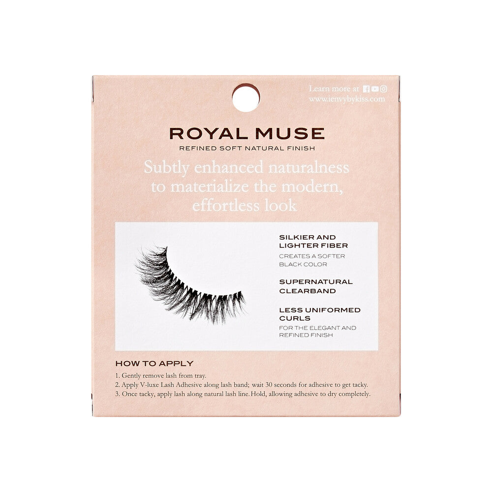 VRS01_extra_005 "VLuxe By iENVY Royal Muse Strip Lashes, package back."