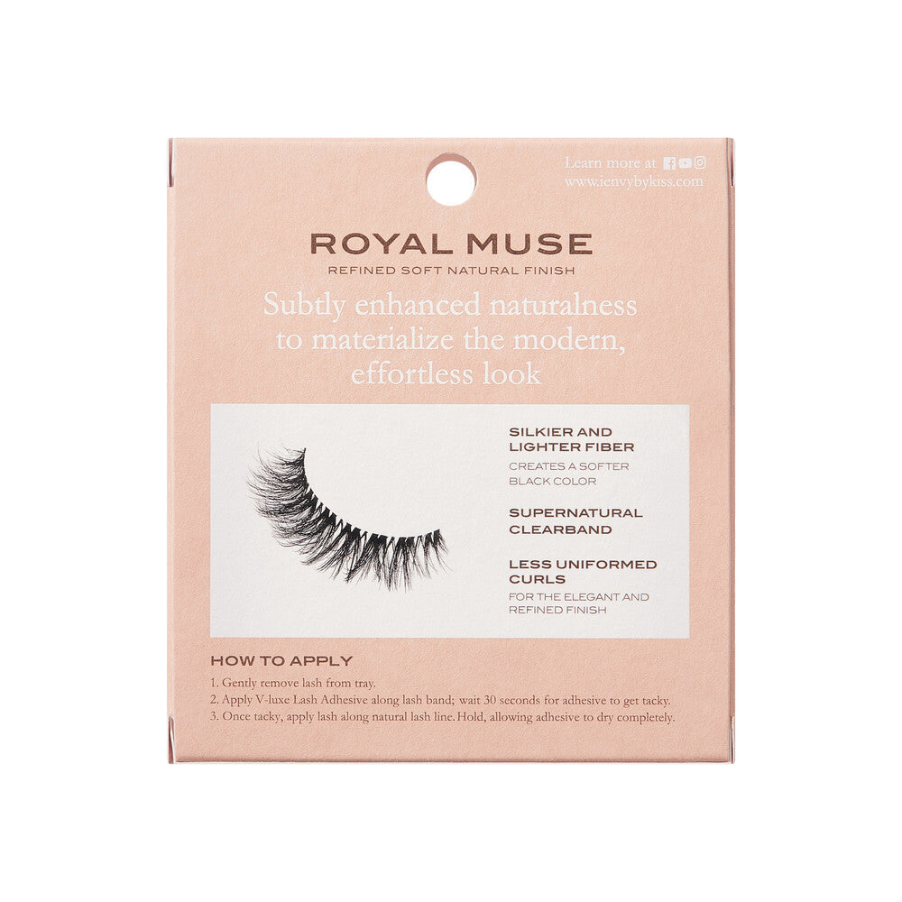 VRS03_extra_004 "VLuxe By iENVY Royal Muse Strip Lashes, package back."