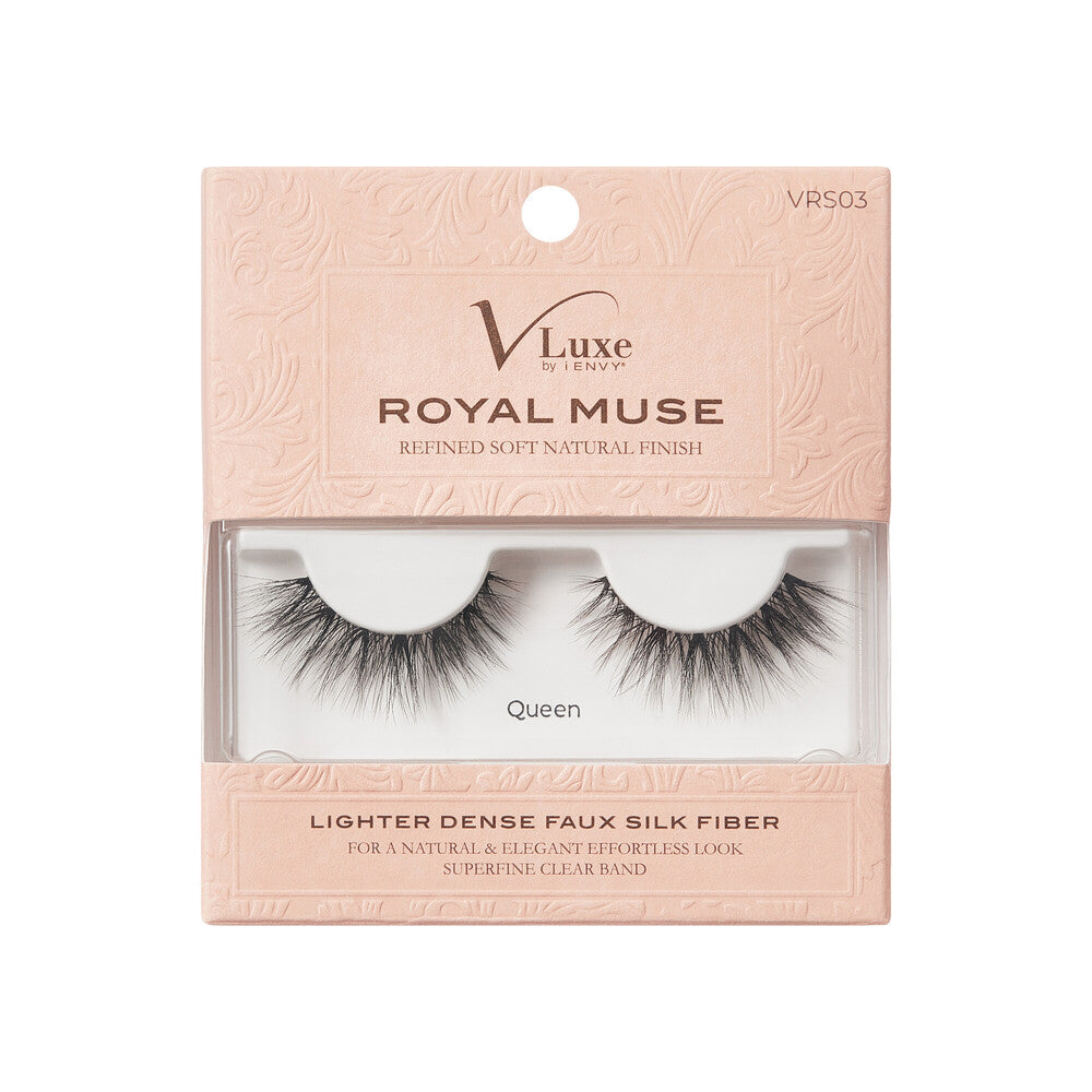 VRS03_main "VLuxe By iENVY Royal Muse Strip Lashes, package front."