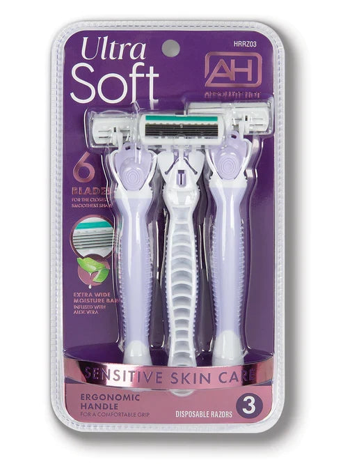 Absolute Hot Ultra Soft Disposable Razor 3 Pack (PC) Absolute