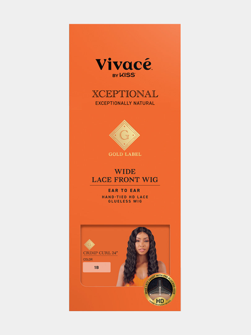 Vivace Xceptional Gold Crimp Curl Lace Wig – 24" – style photo